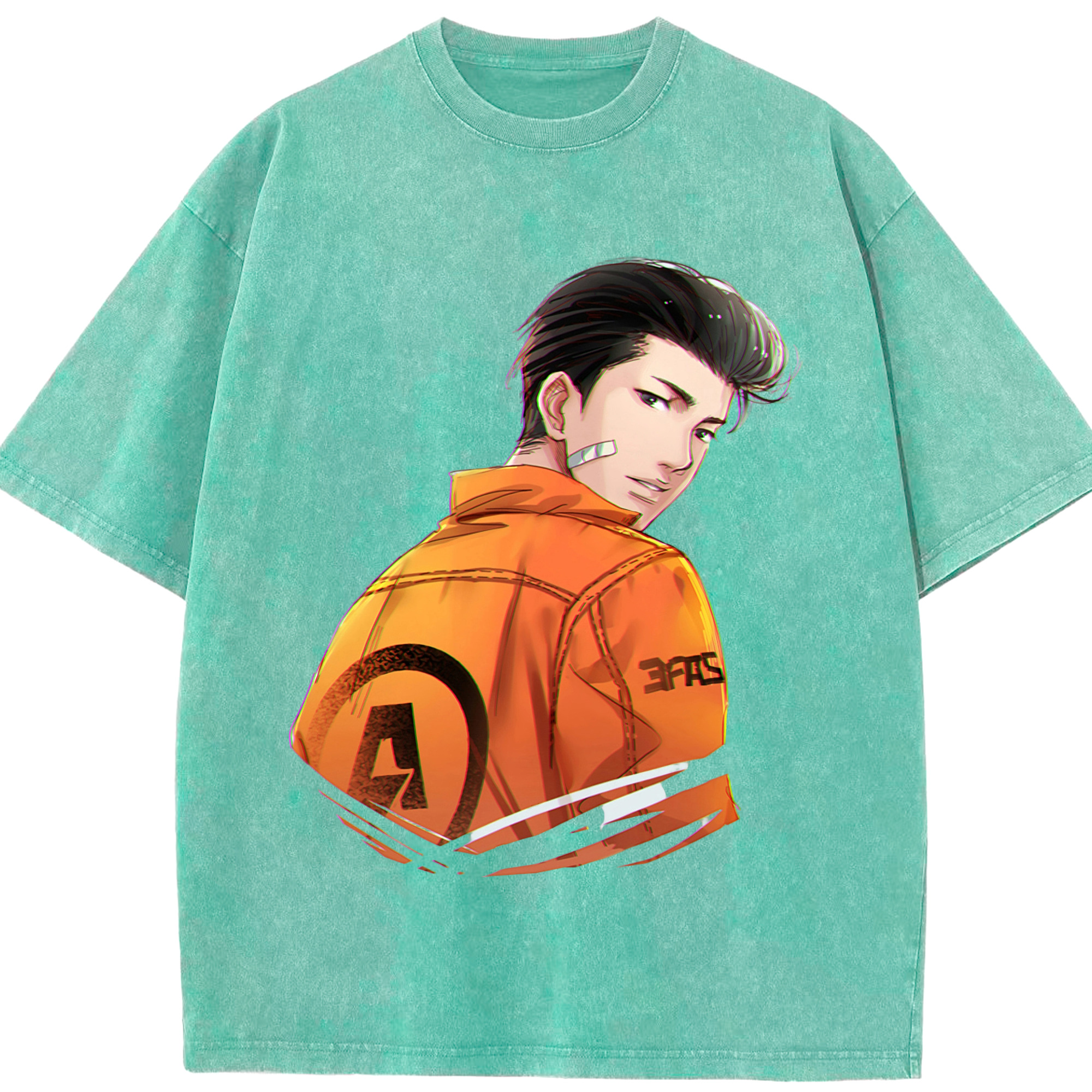 （画像用） SLAM DUNK／スラムダンク 綿100% ヴィンテージ風 半袖Tシャツ（フロントプリント）